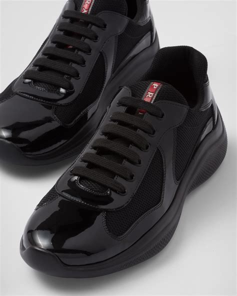 black prada trainers size 6|prada black trainers women.